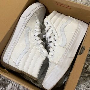 Vans sk8 hi True white